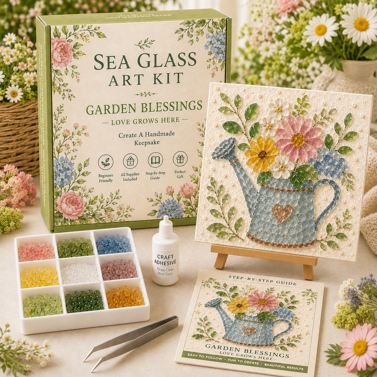 Bloom & Garden Sea Glass Art Kit Collection
