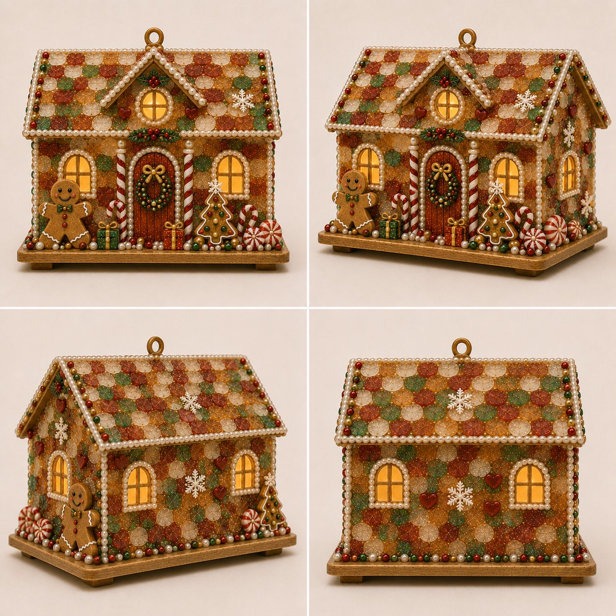 Beginner-Friendly DIY Glowing Coastal Glass-Style Christmas Cottage Kit Collection