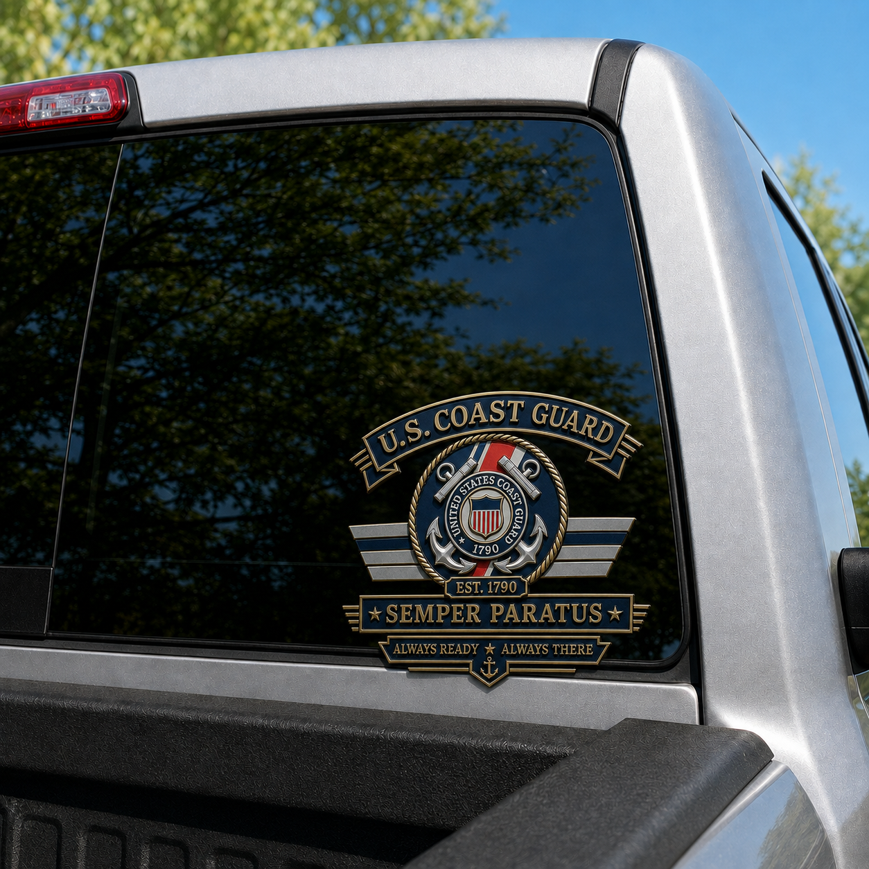 U.S. Armed Forces Tribute Metal Vehicle Emblems