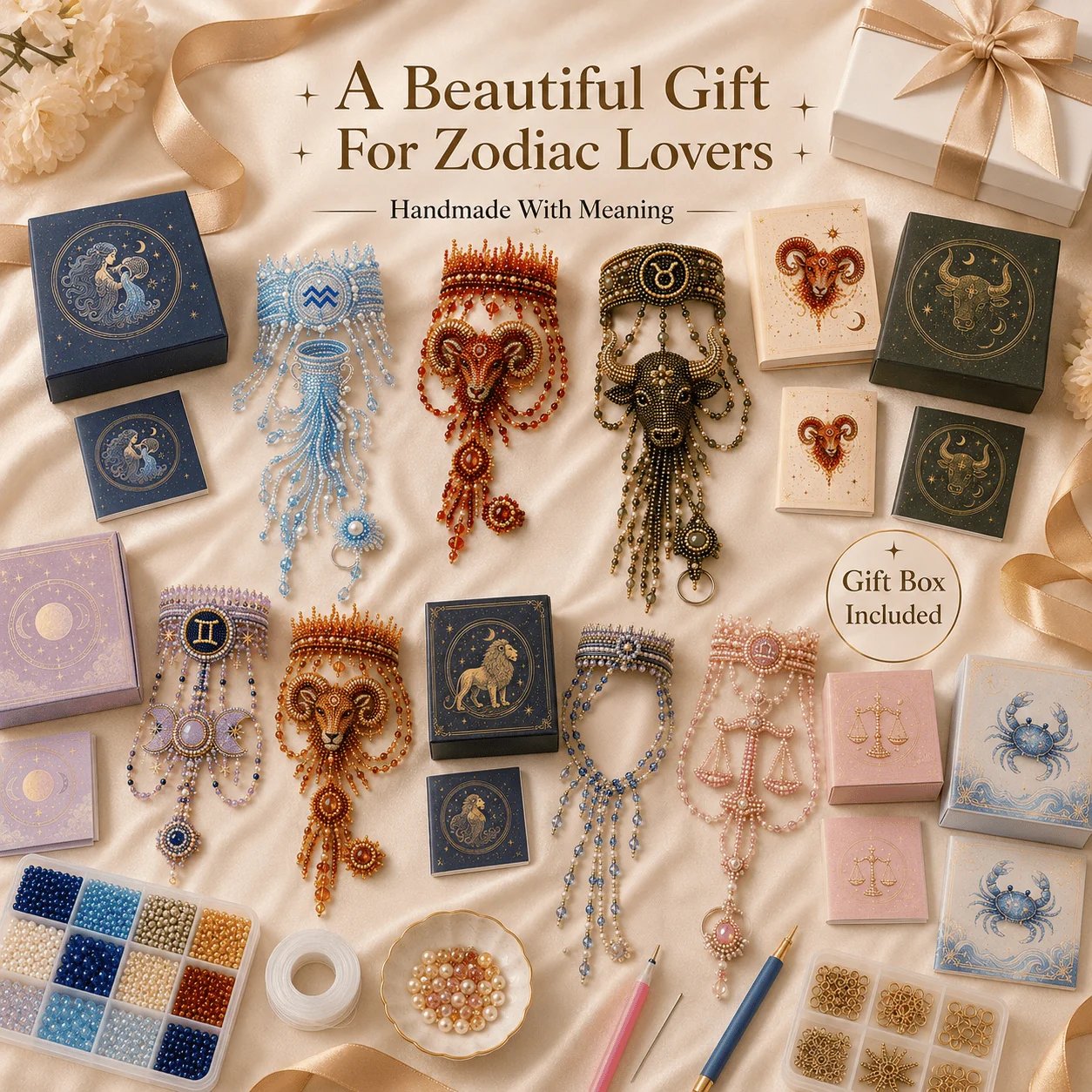 Zodiac DIY Beaded Hand Bracelet Kit