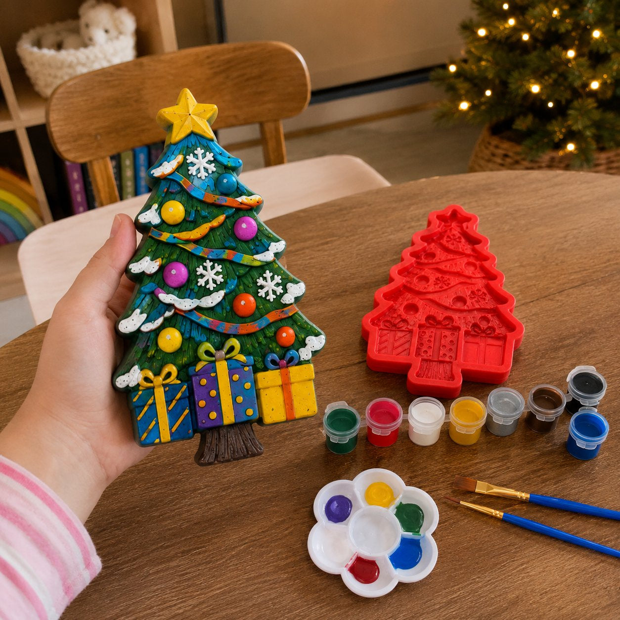 DIY Christmas Tree Mold & Paint Craft Kit