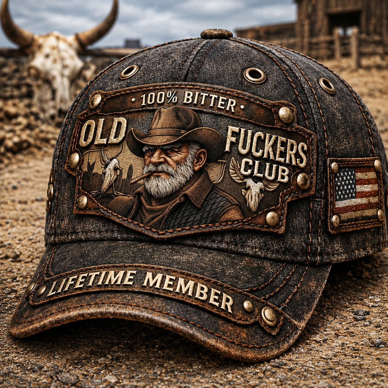 Bitter Old F*s Club Printed Cap