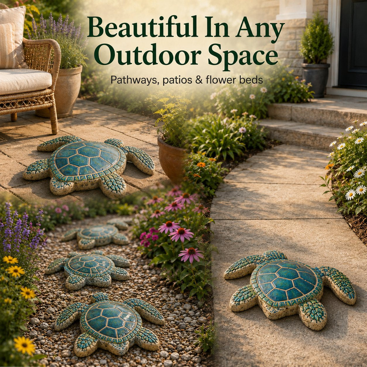 Reusable Ocean Theme Garden Art Mold