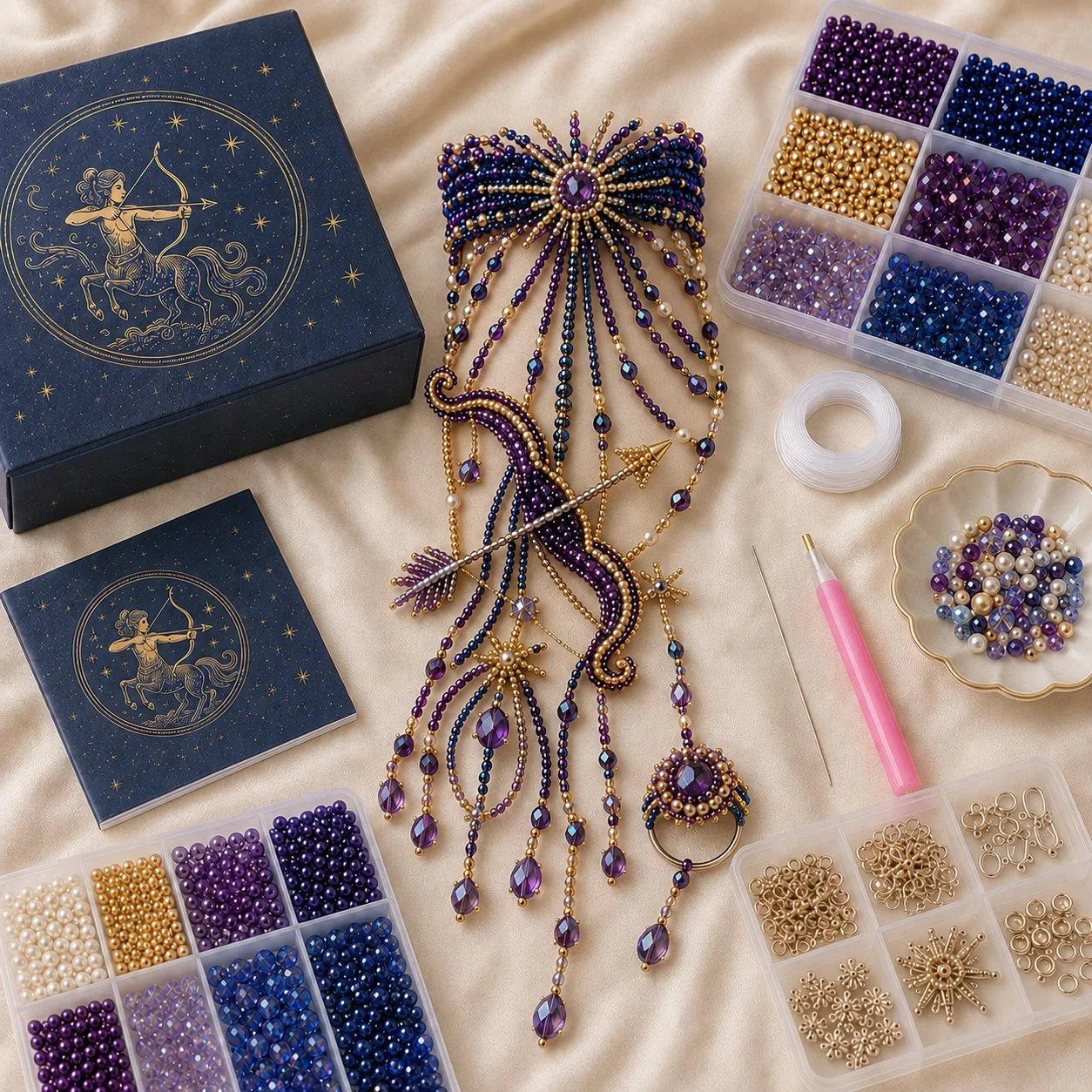 Zodiac DIY Beaded Hand Bracelet Kit