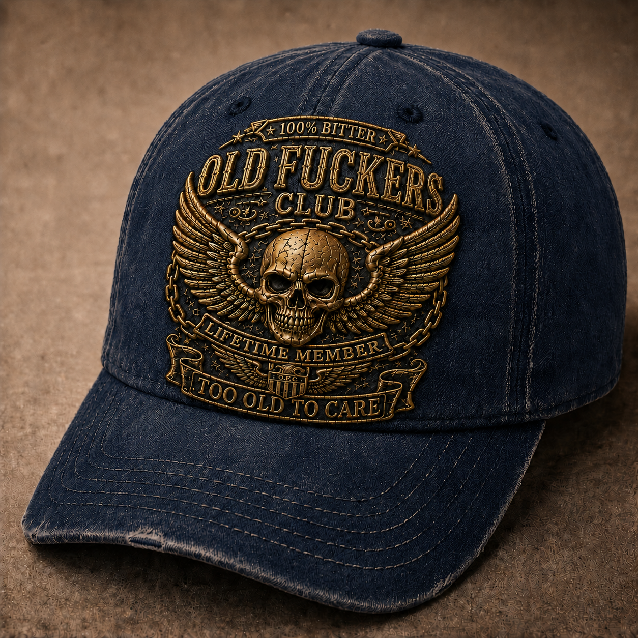 Old F**s Club Vintage 3D Embroidered Cap