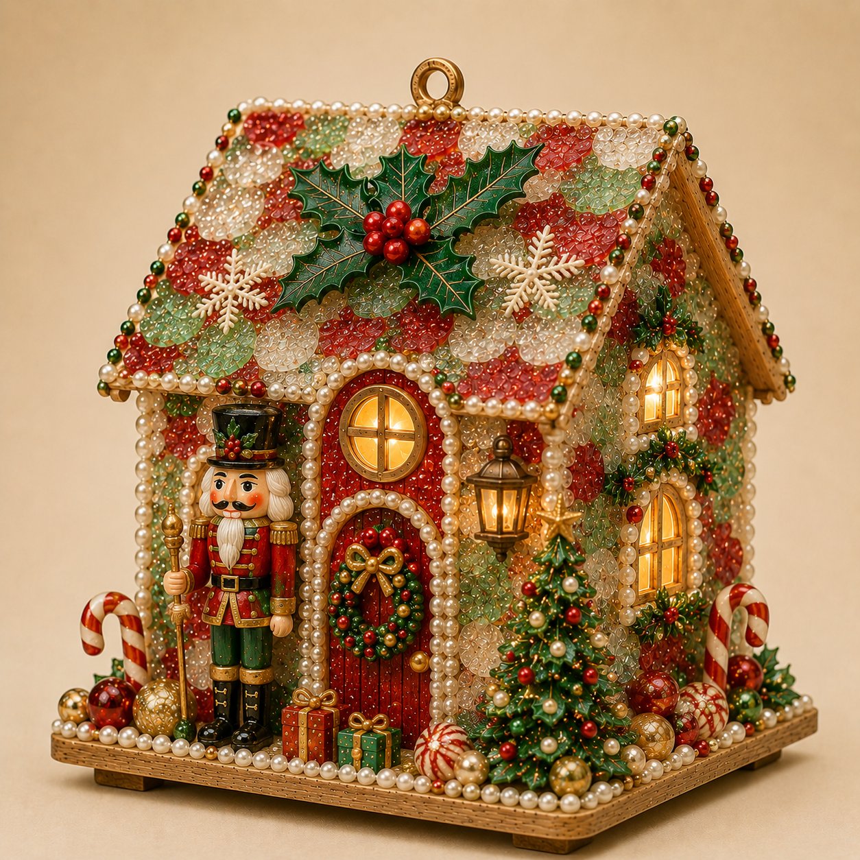 Beginner-Friendly DIY Glowing Coastal Glass-Style Christmas Cottage Kit Collection