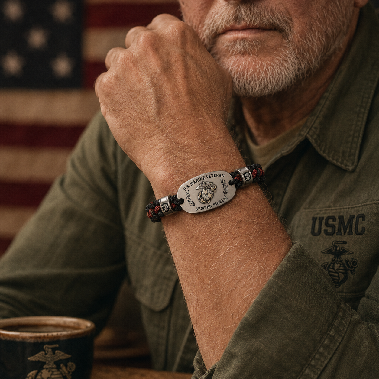 U.S. Marine Veteran Bracelet