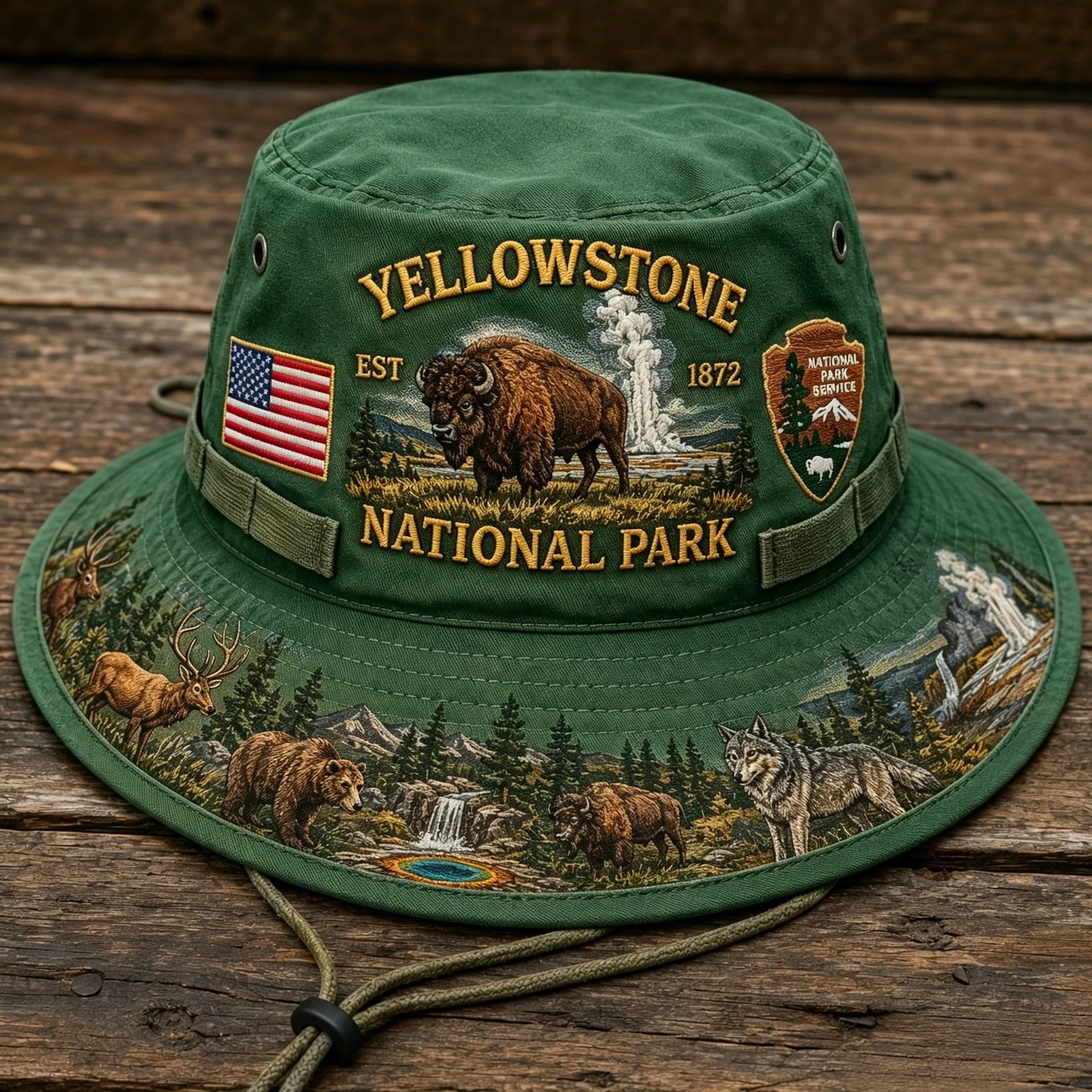 Yellowstone National Park Adventure Boonie Hat