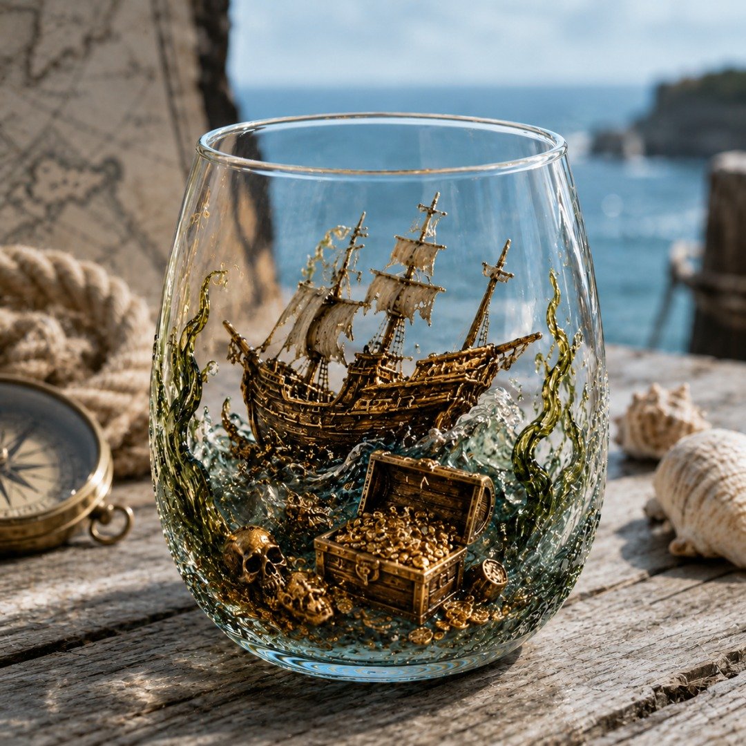 Release The Kraken Pirate Glass Collection