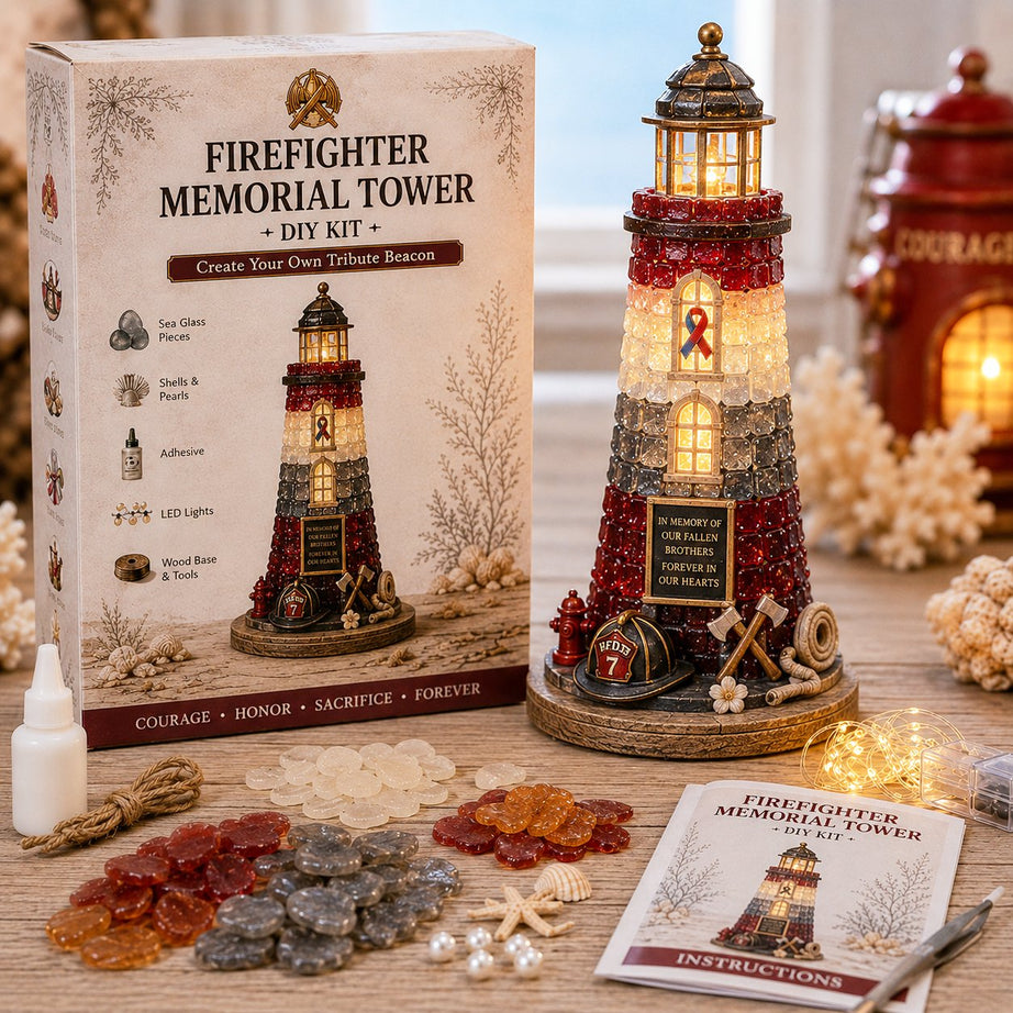 Beginner-Friendly Vintage Firehouse Mosaic Light DIY Kit Collection