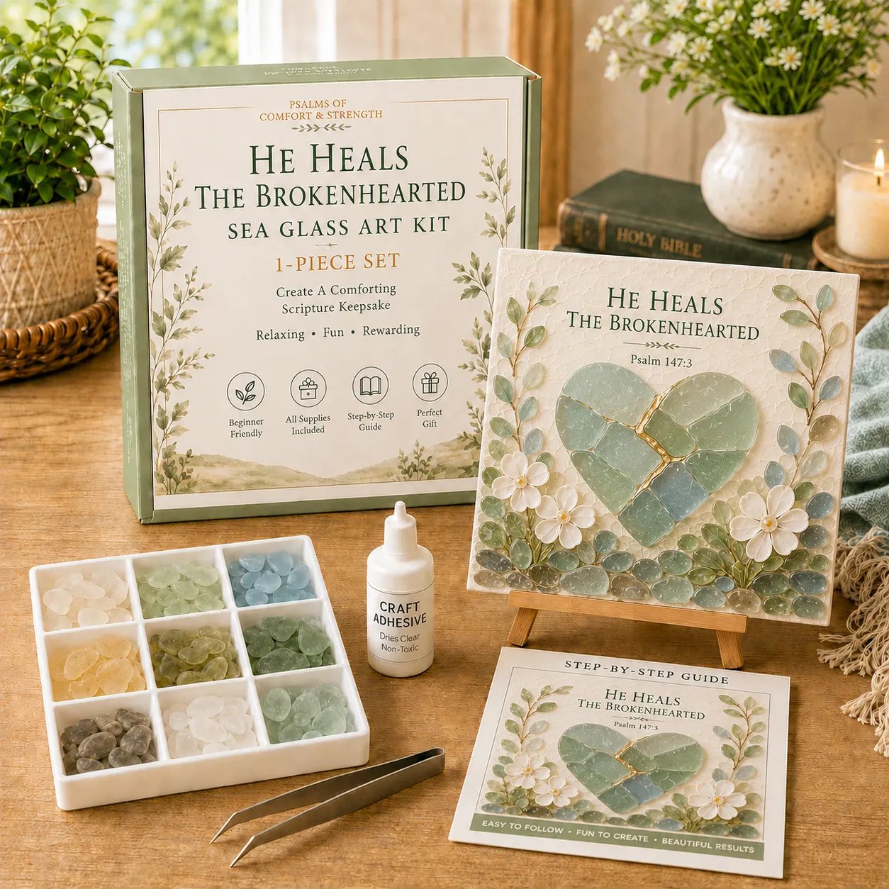 Psalms of Comfort & Strength Glass Art Kit