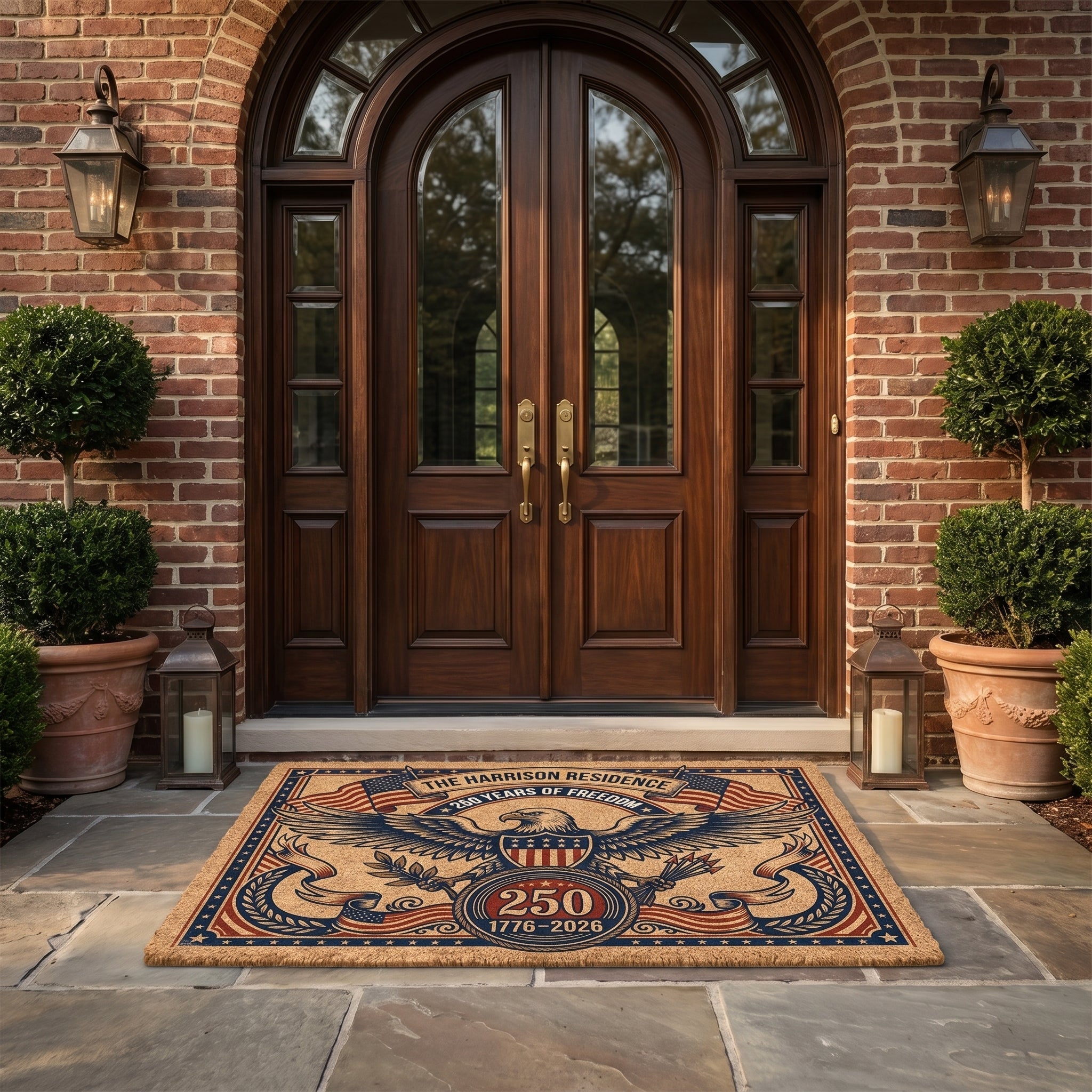 United States 250th Anniversary Family Doormat