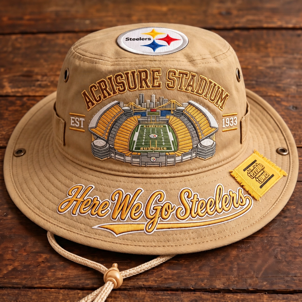 Here We Go Steelers Acrisure Stadium Boonie Hat