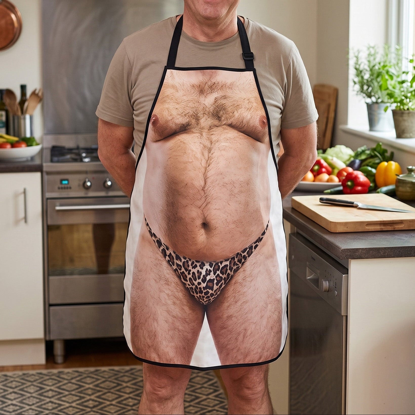Funny Apron --Novelty Gag Gift for Cooking & Grilling