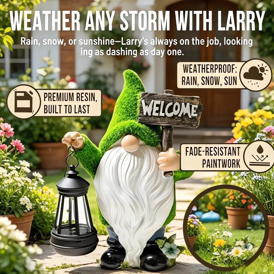 Outdoor Garden Gnomes with LED Solar Light