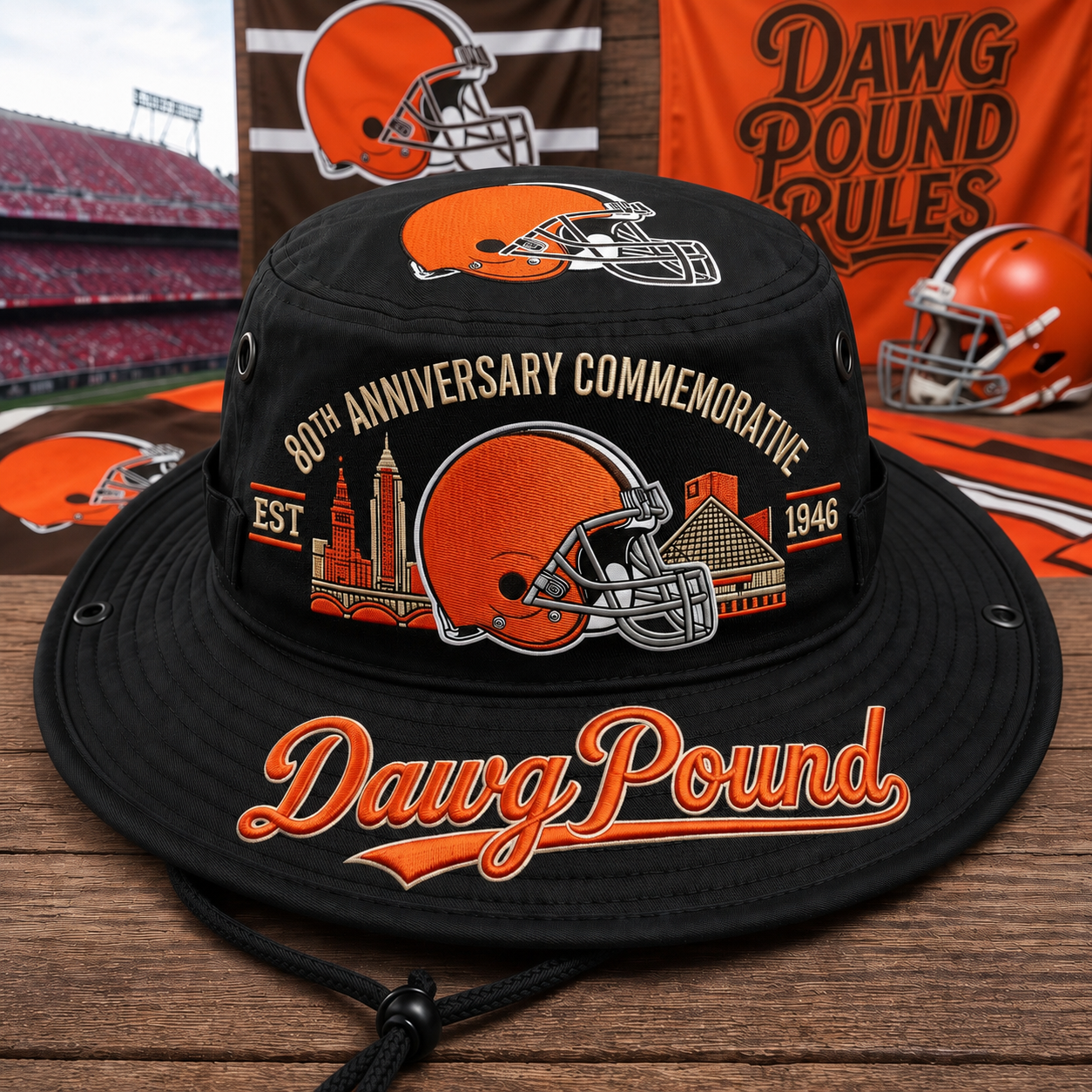 Dawg Pound 80th Anniversary Commemorative Boonie Hat