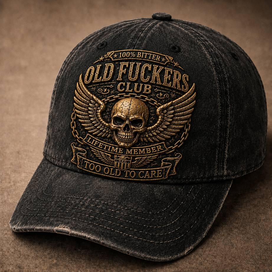 Old F**s Club Vintage 3D Embroidered Cap