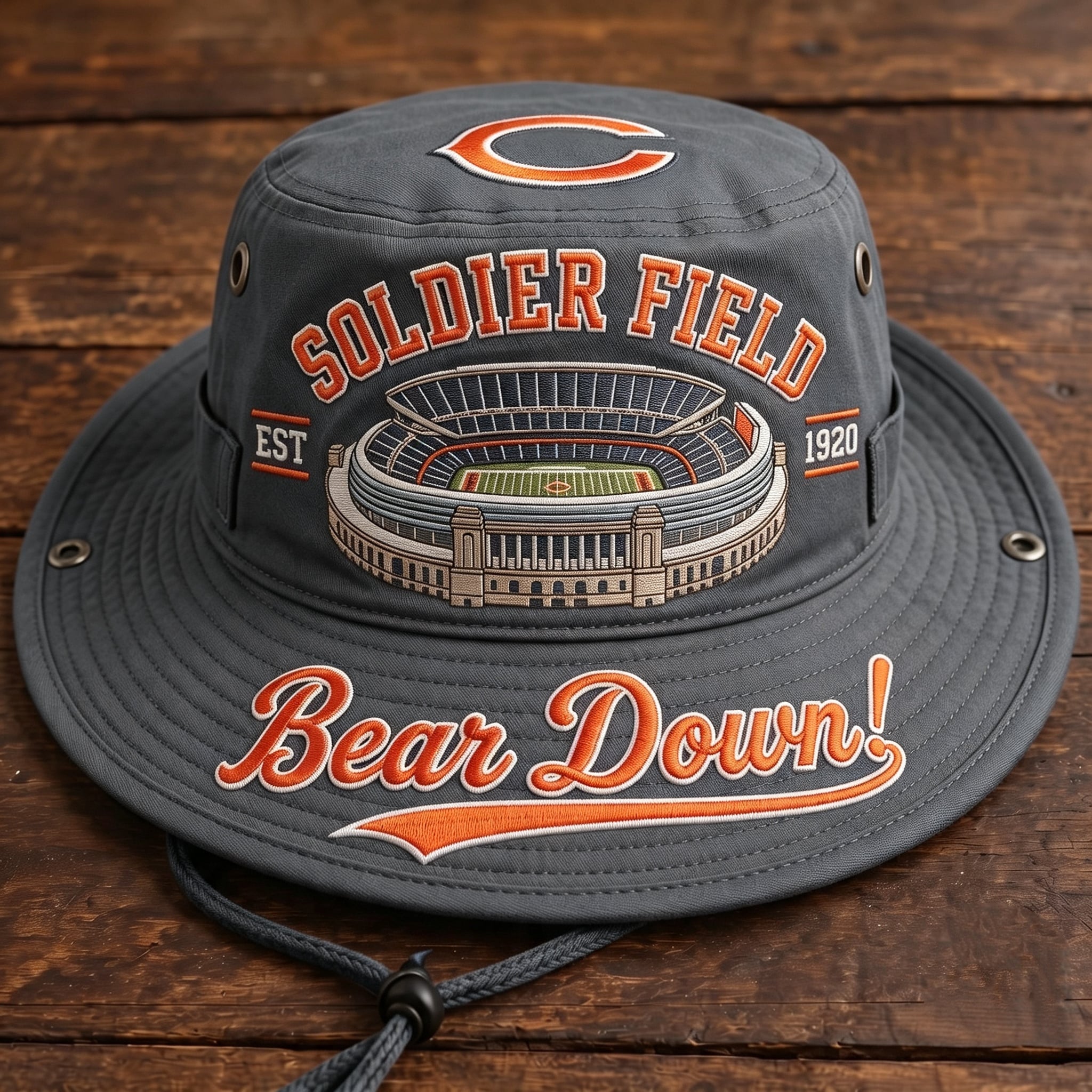 Bear Down Soldier Field Boonie Hat