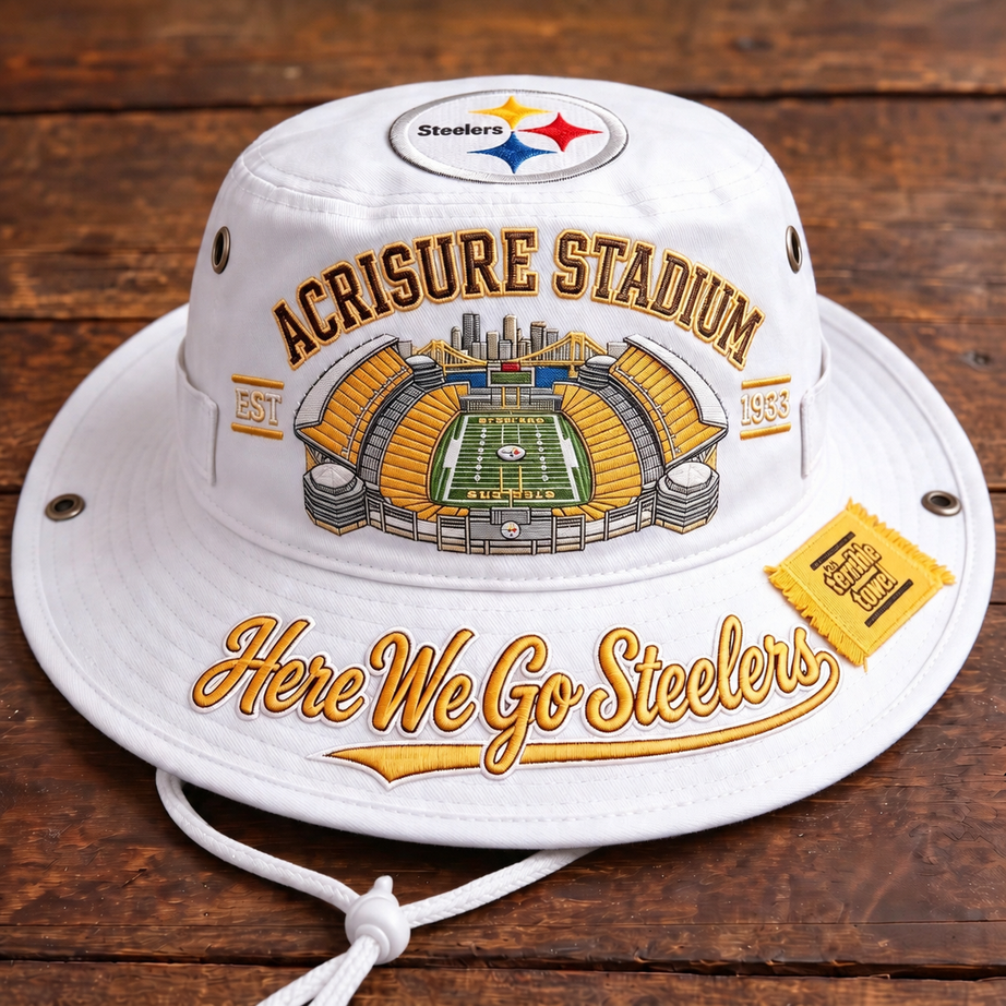 Here We Go Steelers Acrisure Stadium Boonie Hat