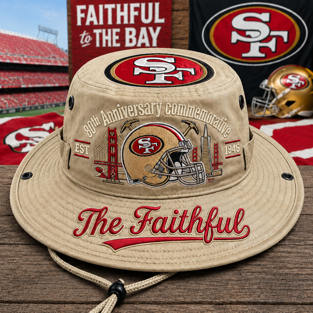 The Faithful 80th Anniversary commemorative Boonie Hat