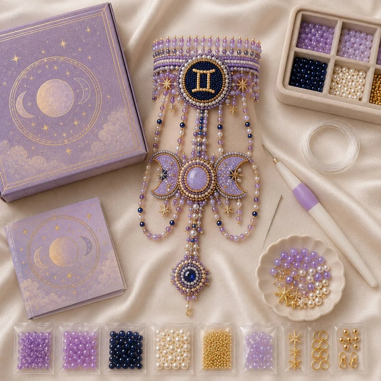 Zodiac DIY Beaded Hand Bracelet Kit