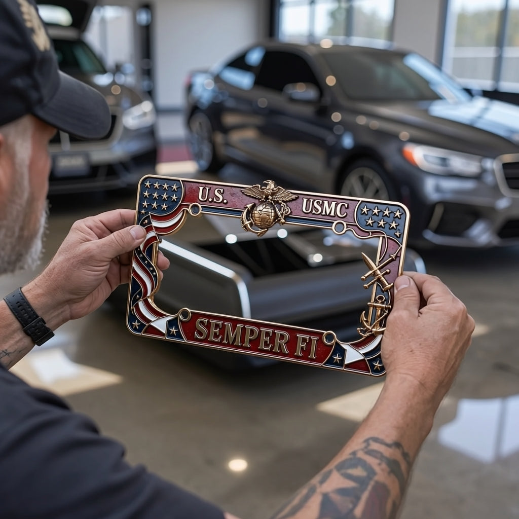 U.S. Marine Corps Semper Fi License Plate Frame