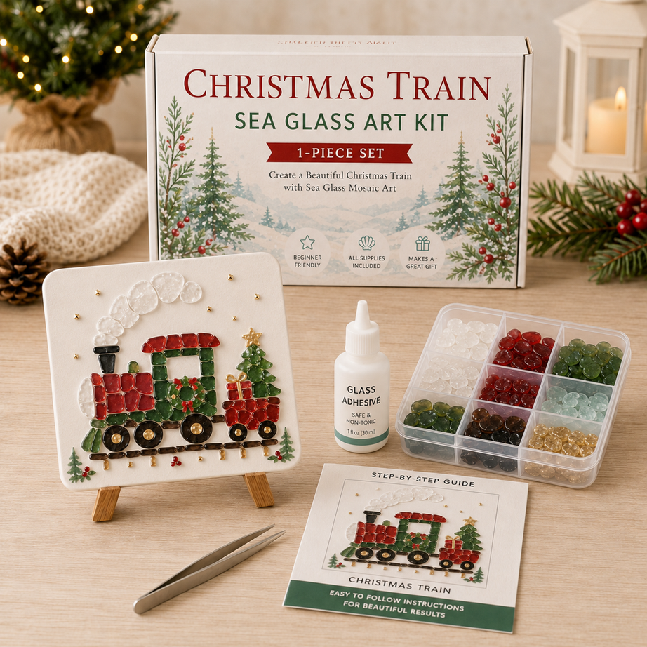 Create Your Own Magical Christmas Sea Glass Art
