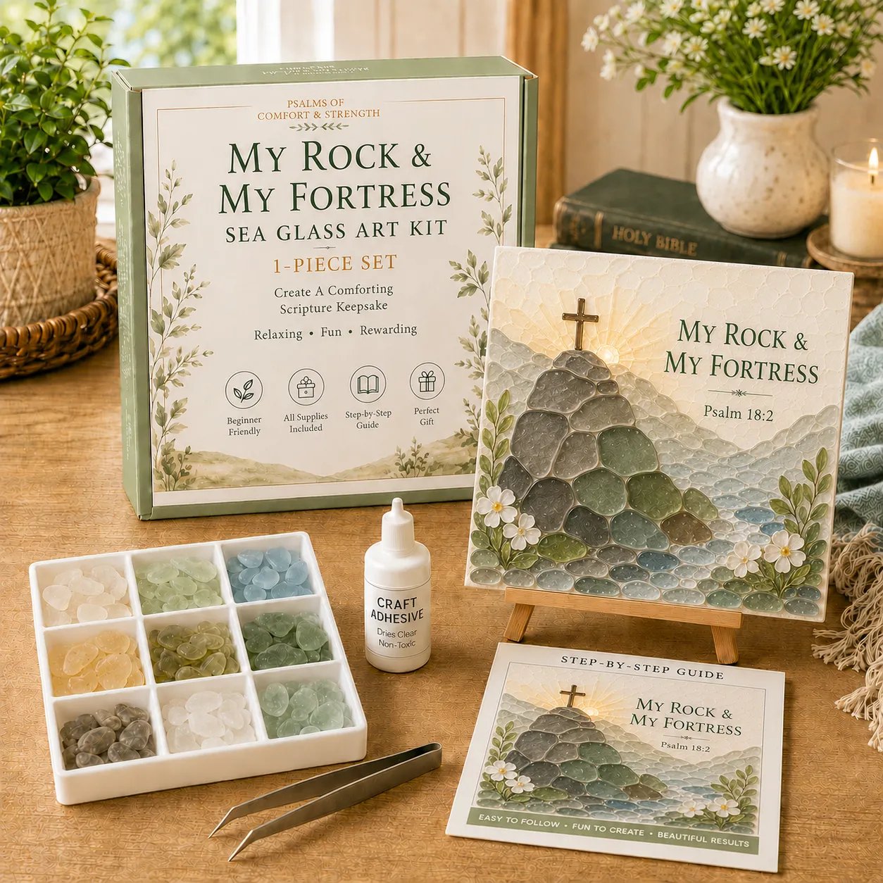 Psalms of Comfort & Strength Glass Art Kit