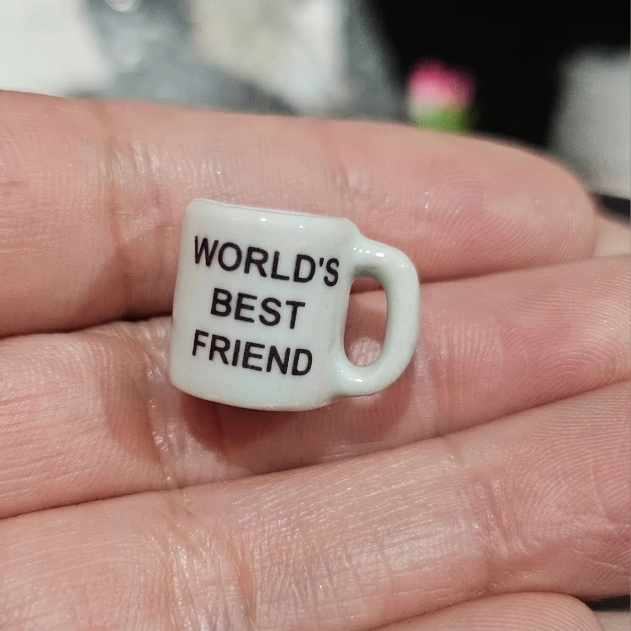 "World's Best Friend" Miniature Ceramic Coffee Mug