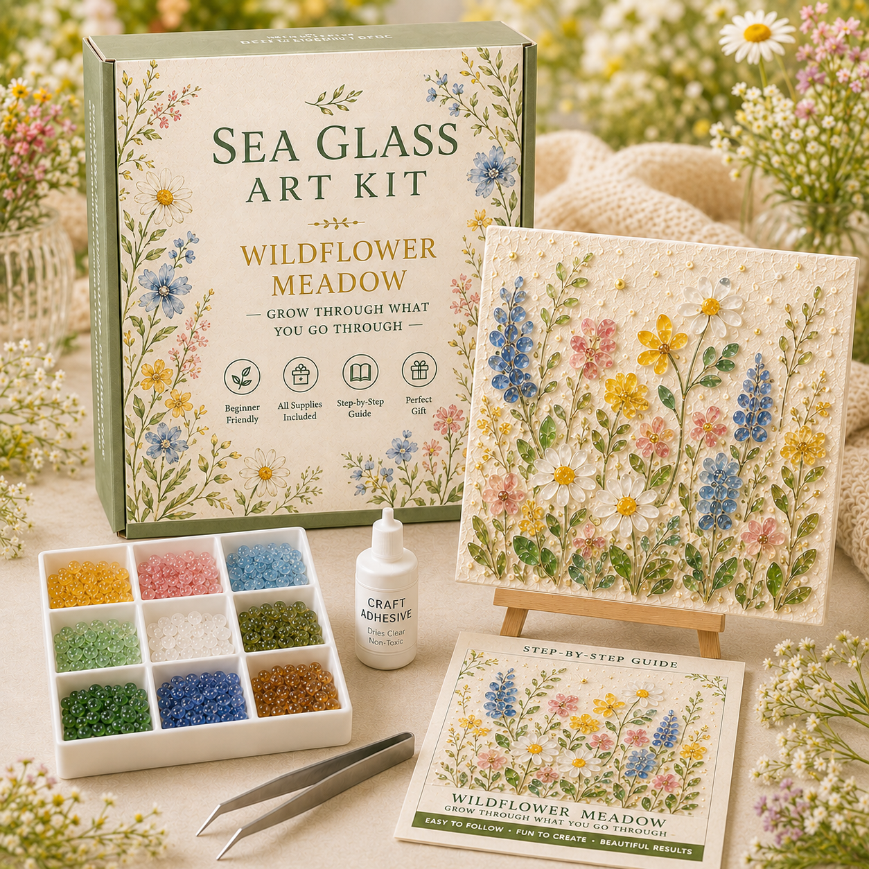 Bloom & Garden Sea Glass Art Kit Collection