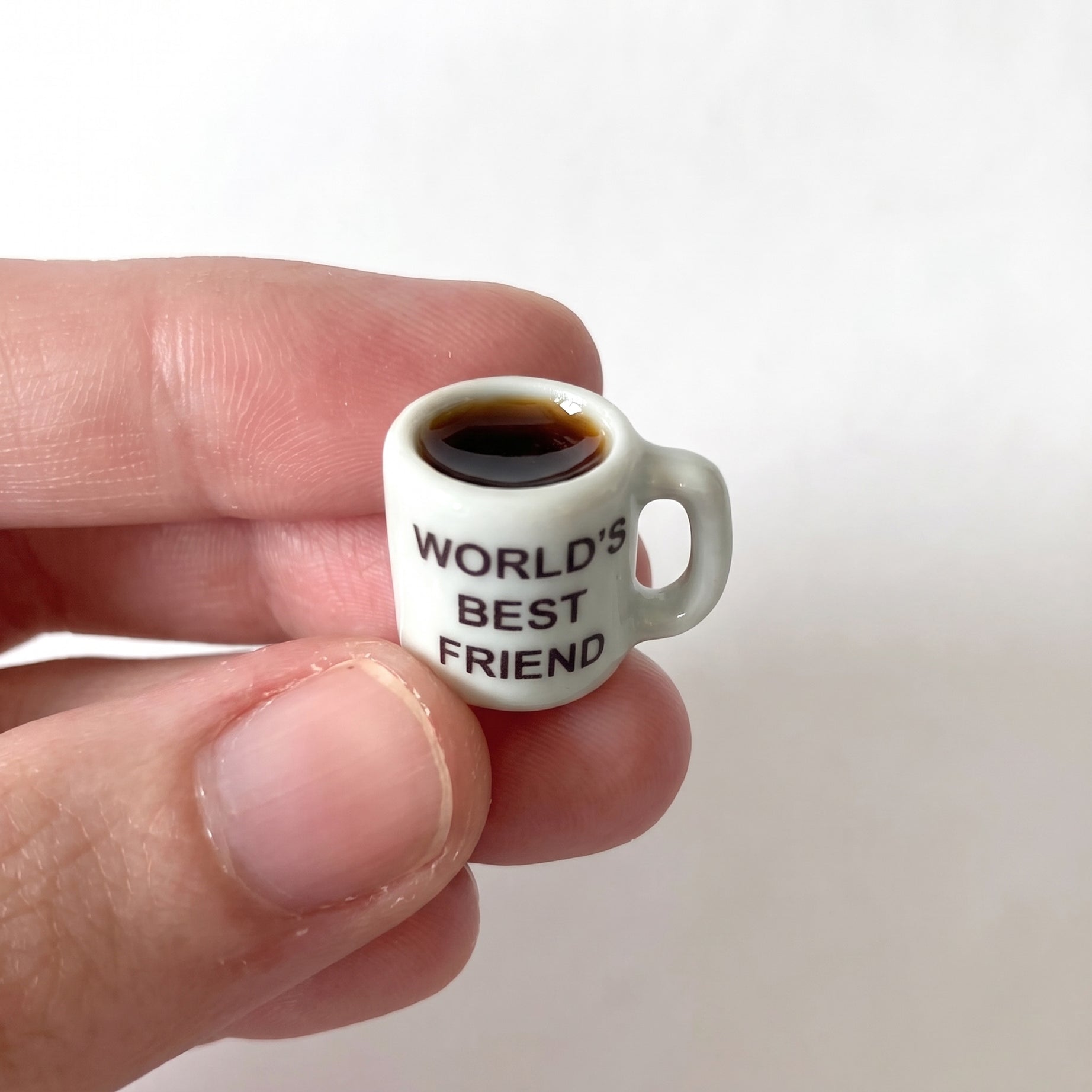 "World's Best Friend" Miniature Ceramic Coffee Mug