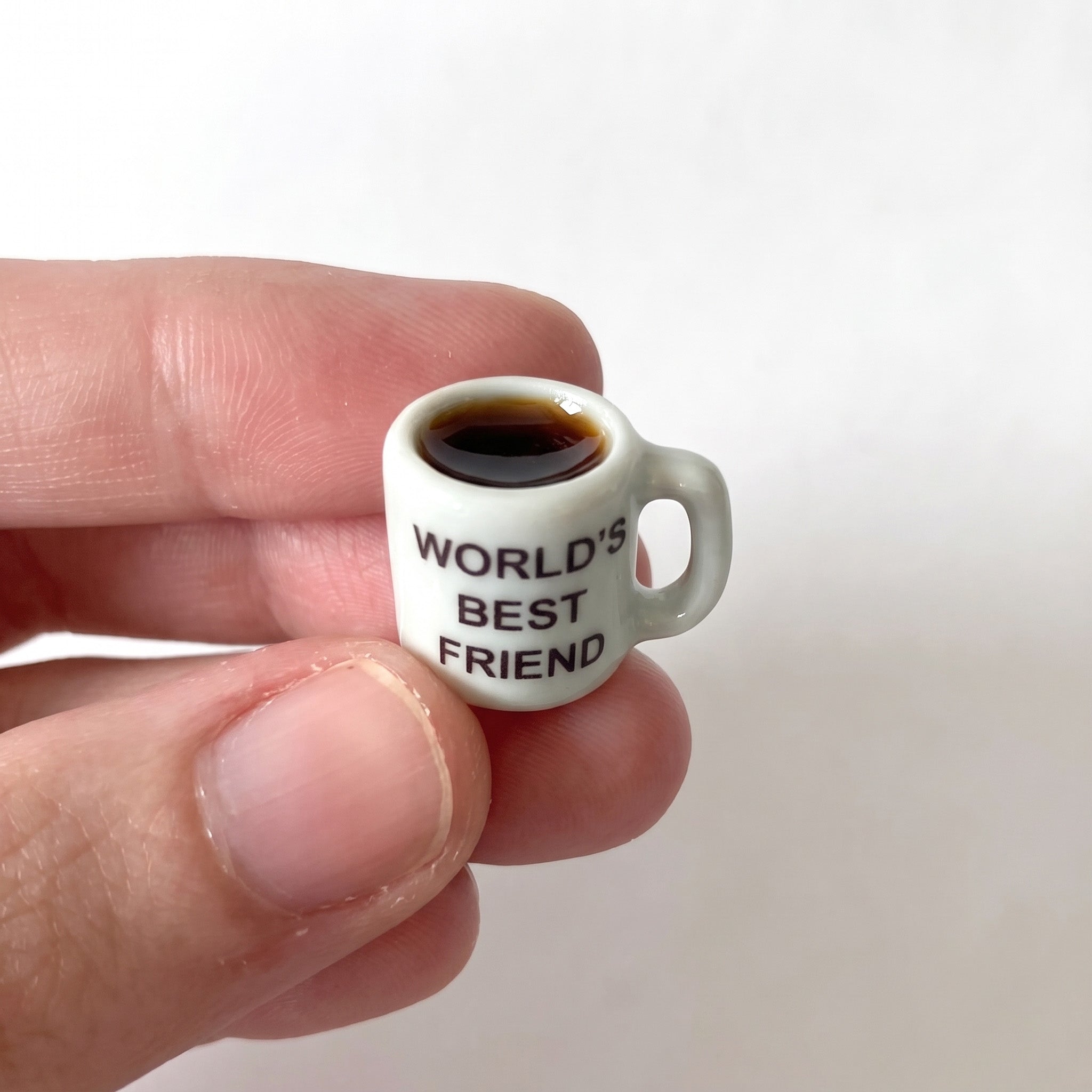 "World's Best Friend" Miniature Ceramic Coffee Mug