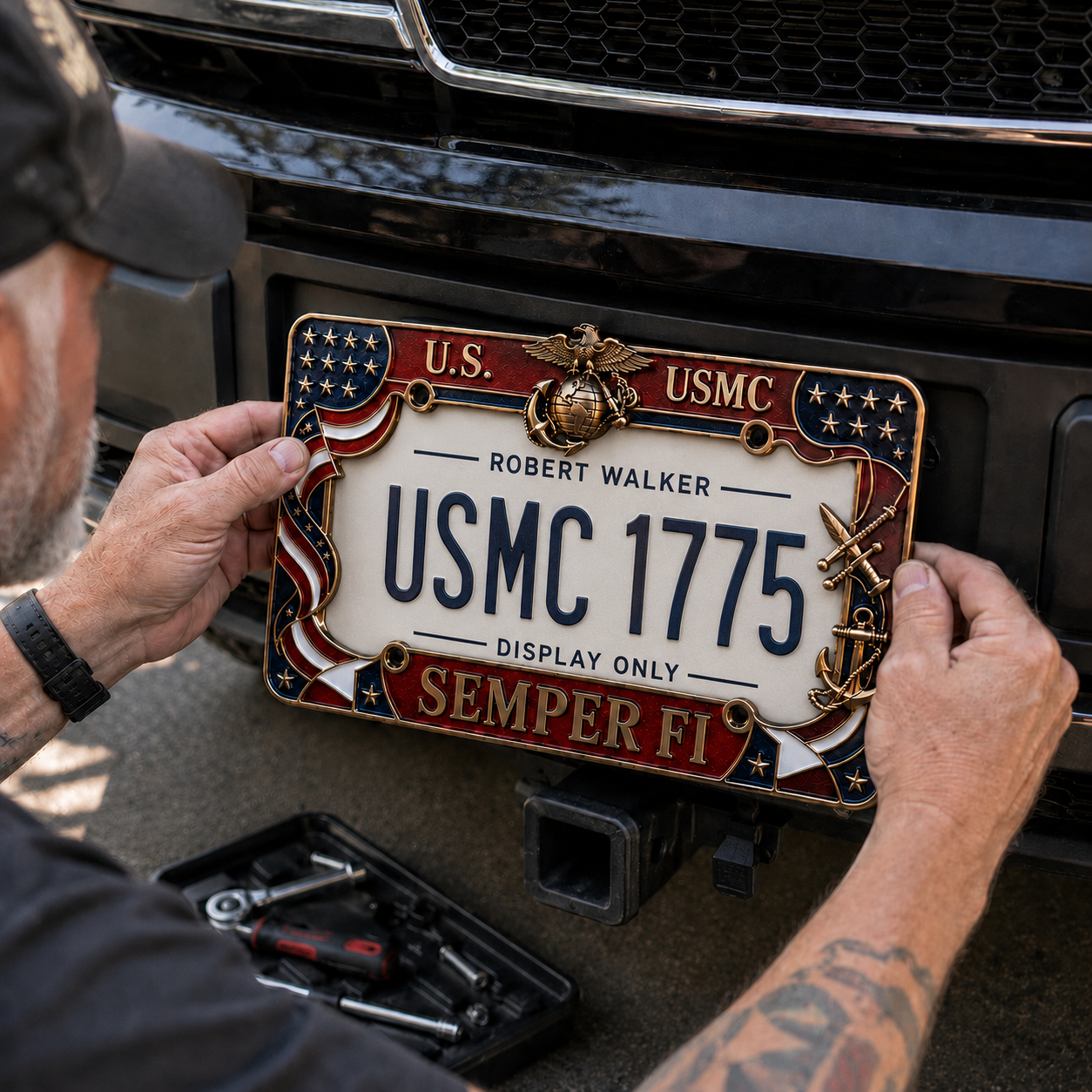 U.S. Marine Corps Semper Fi License Plate Frame