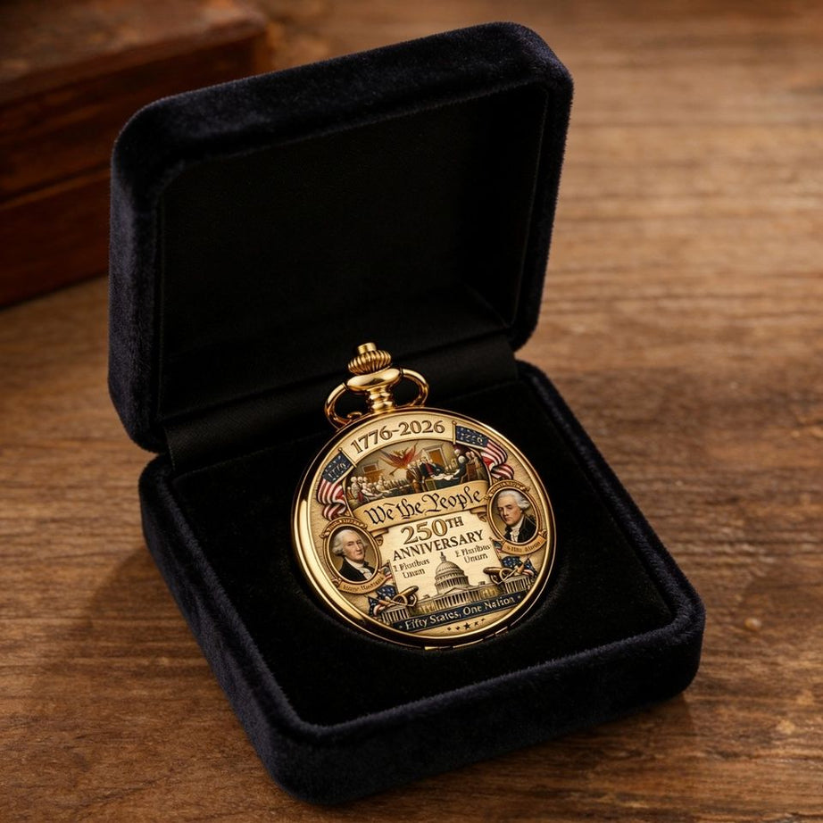 1776-2026 250Th Anniversary Commemorative Pocket Watch Retro American Style