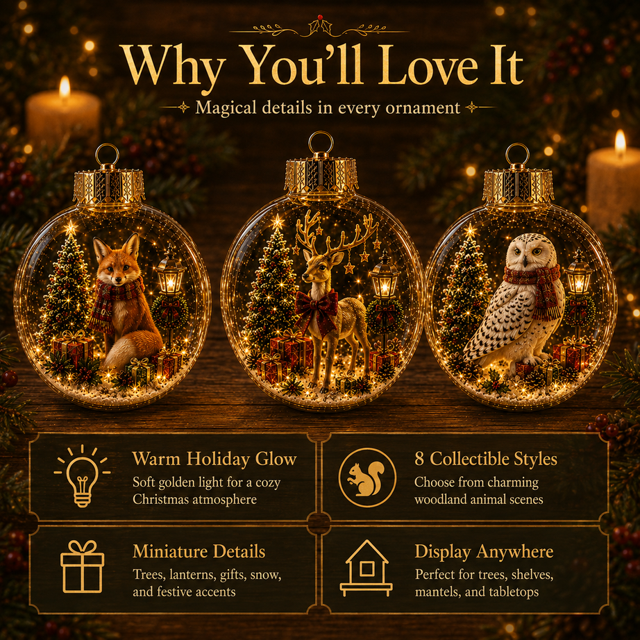 Magical Glass Christmas Ornaments