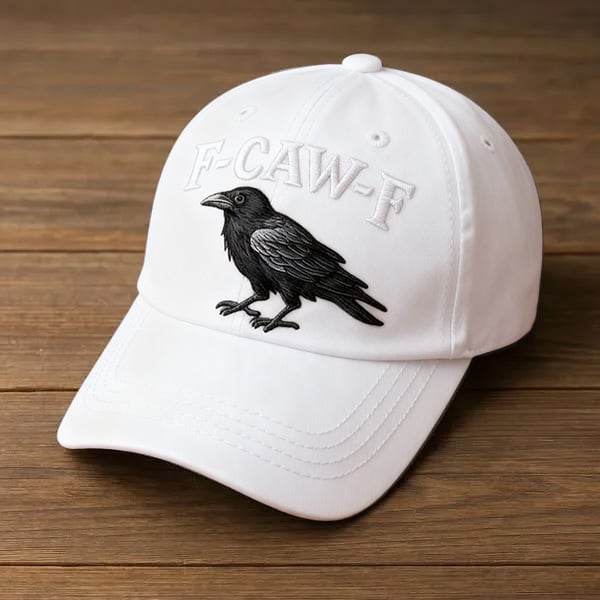 F-CAW-F Crow Hat (Printed patterns, not embroidery)