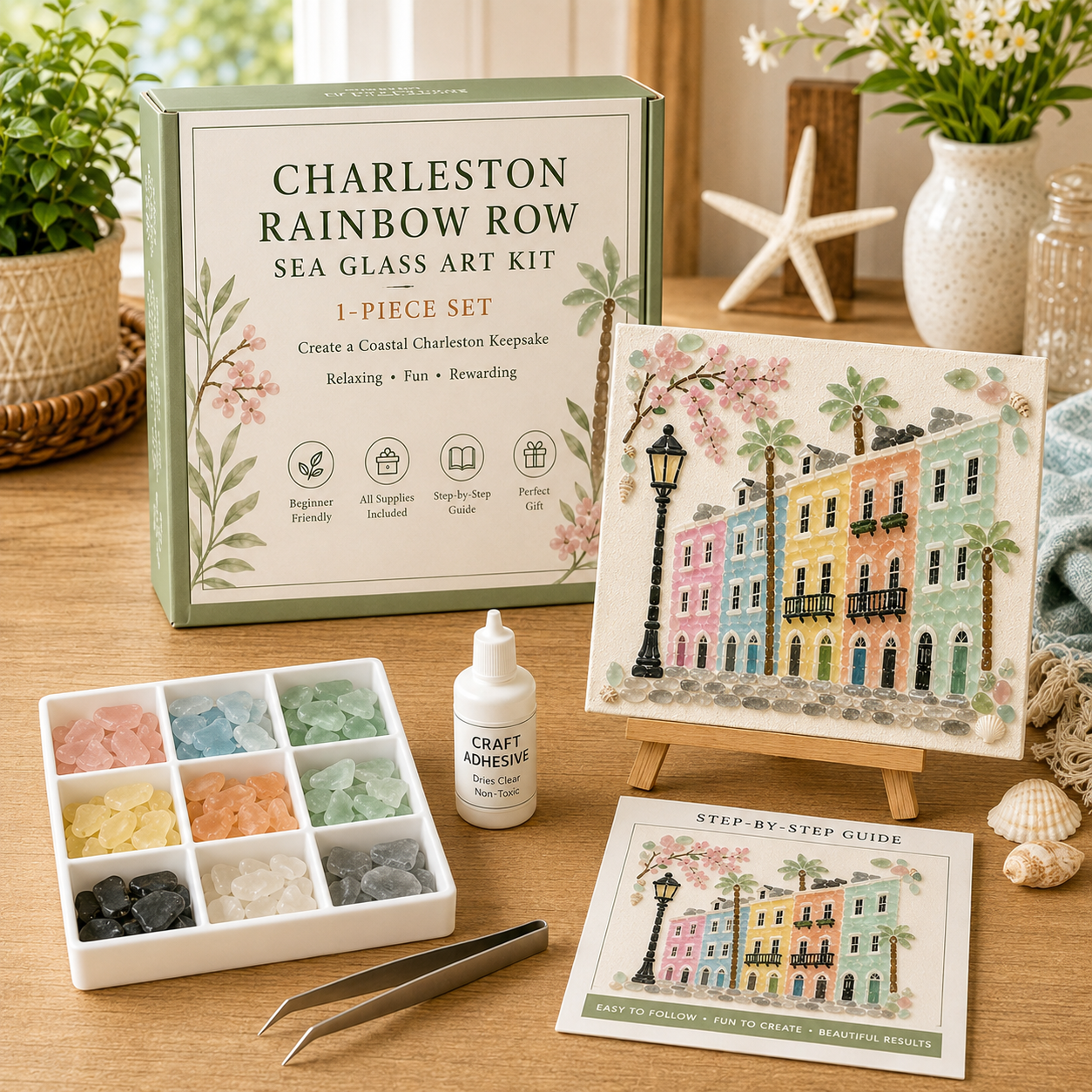 Timeless American Destinations Sea Glass Art Kit