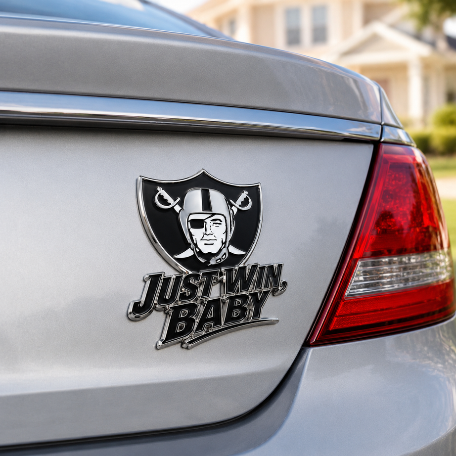 Just Win, Baby Car Emblem Metal Badge