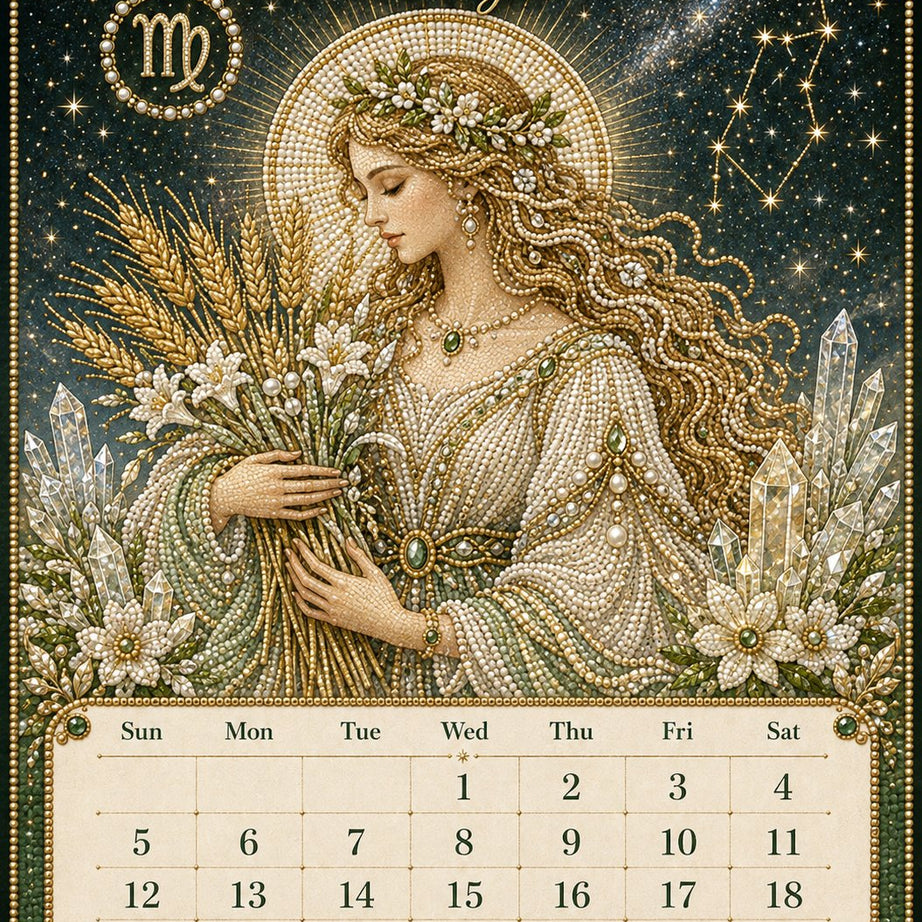 Beginner-Friendly 2027 Twelve Zodiac Bead Art Calendar Kit