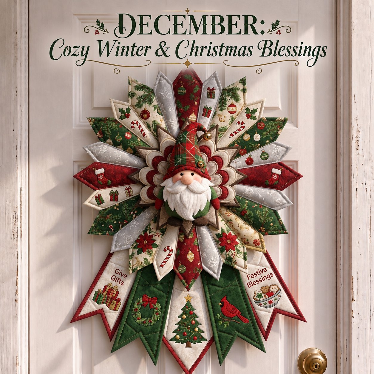 12-Month Themed 3D Quilted Door Hanger Sewing Kit Collection