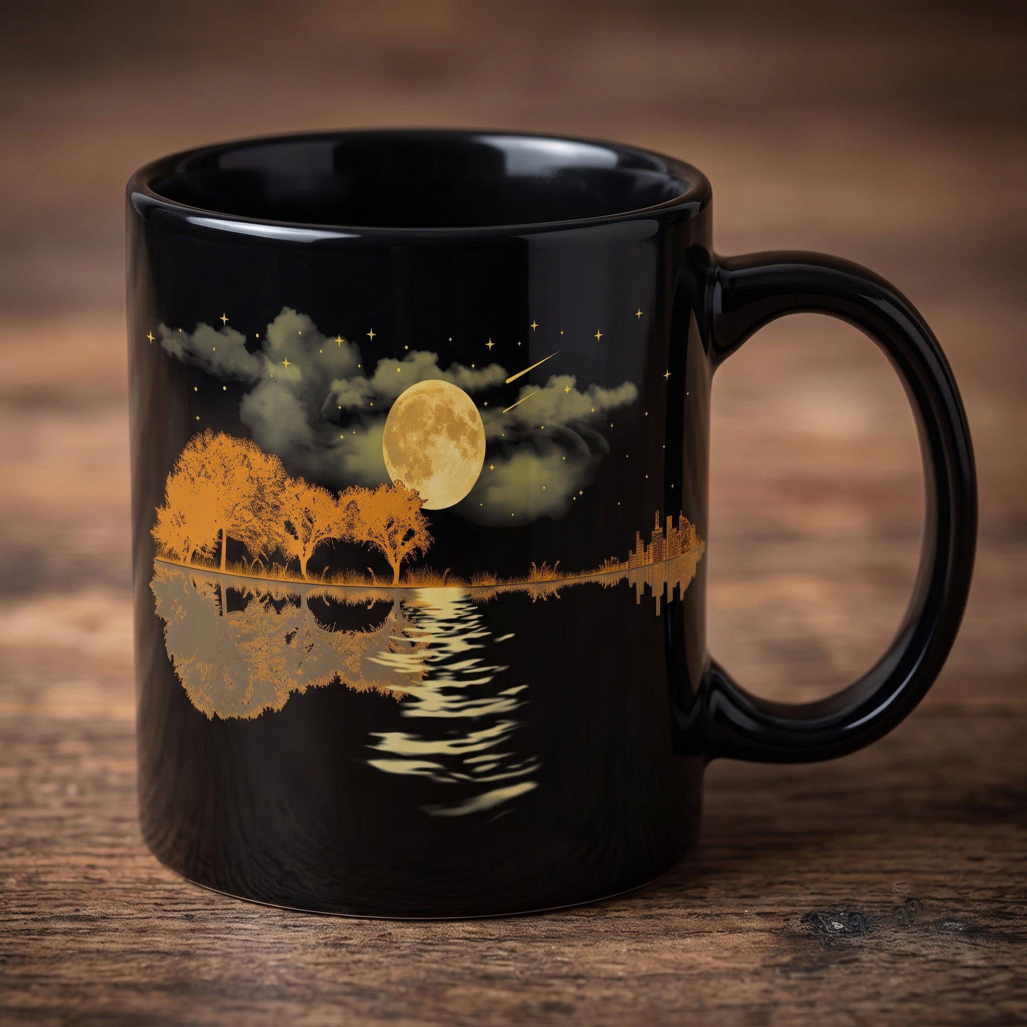"Moonlight Melody" Ceramic Coffee Mug