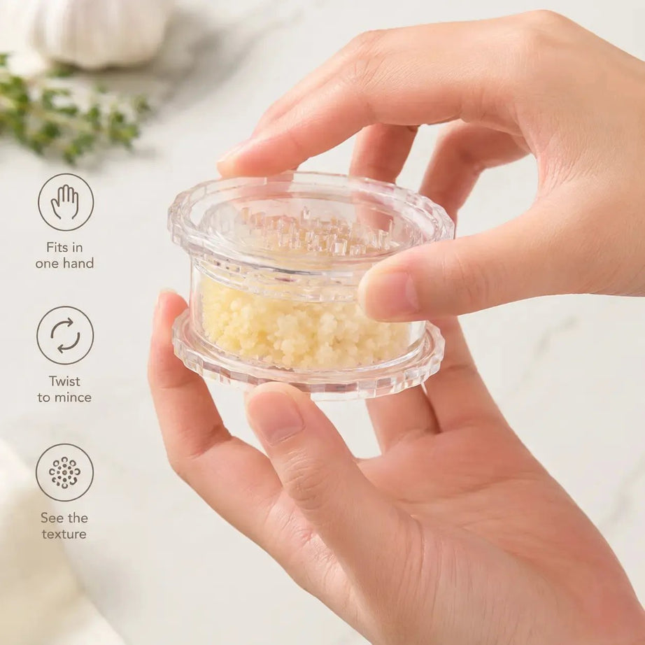 Clear Manual Garlic Twister and Ginger Mincer Tool