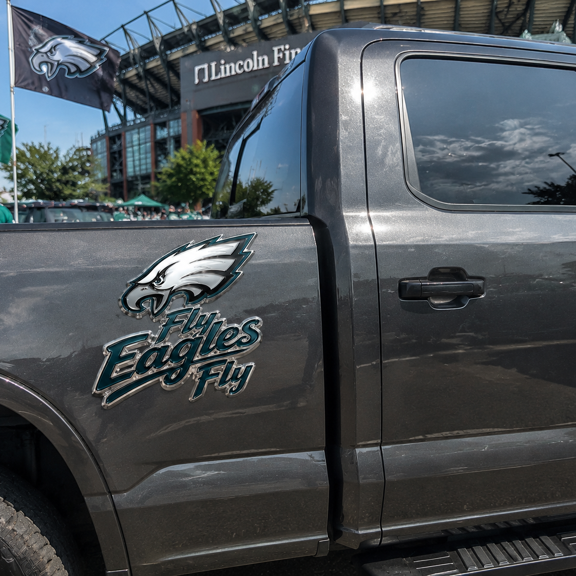 Fly, Eagles, Fly! Car Emblem Metal Badge