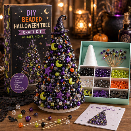 DIY Beaded Halloween Tree Craft Kit