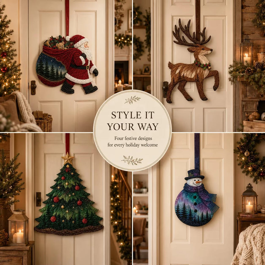 Christmas Fabric Art Door Hanging Craft Kit