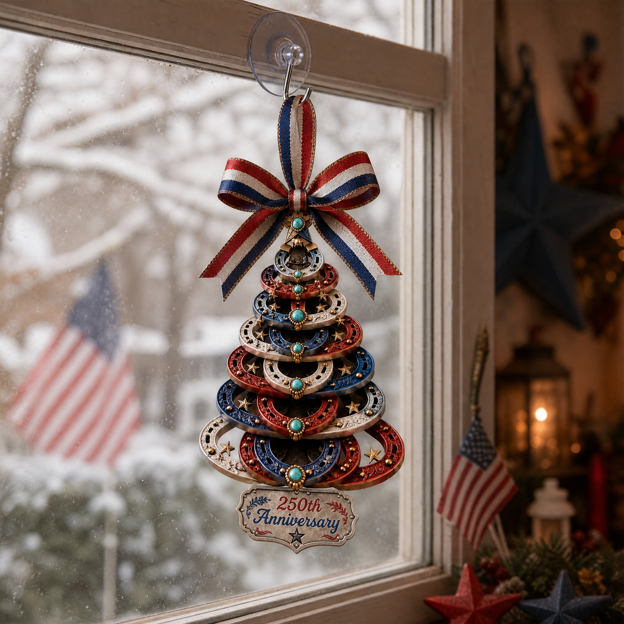 250th Anniversary Horseshoe Christmas Tree Ornament