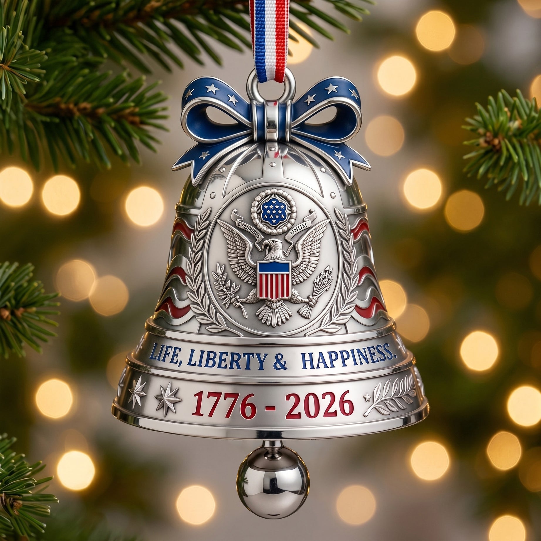 2026 U.S. Semiquincentennial Commemorative Bell Ornament