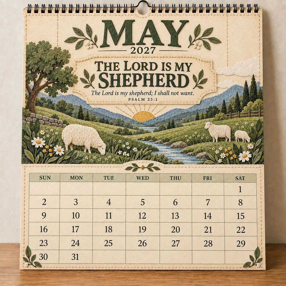 2027 Psalms Wall Calendar