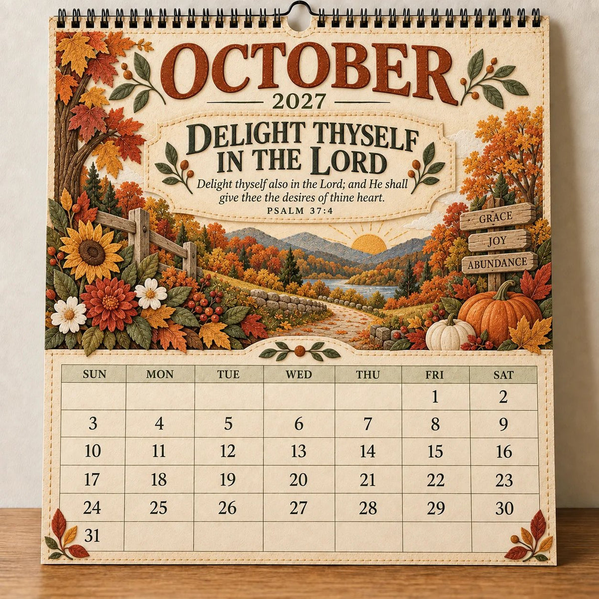 2027 Psalms Wall Calendar