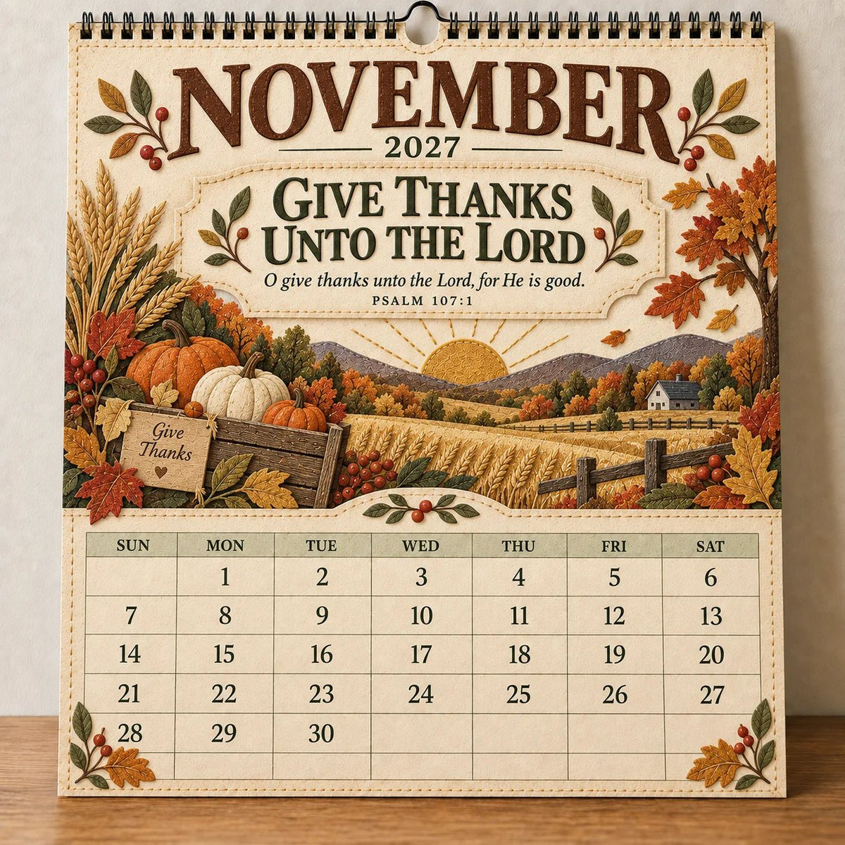 2027 Psalms Wall Calendar